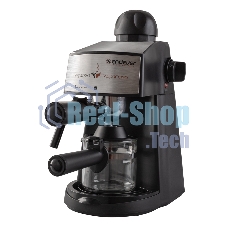 Кофеварка рожковая Endever Costa-1050 черный/стальной, исп. кофе - молотый, 0,2 л, 900 Вт, 5 бар