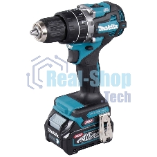 Дрель-шуруповерт Makita HP002GD201, 40 В, 2,5 Ач, 64 Нм, бесщеточный, ударный