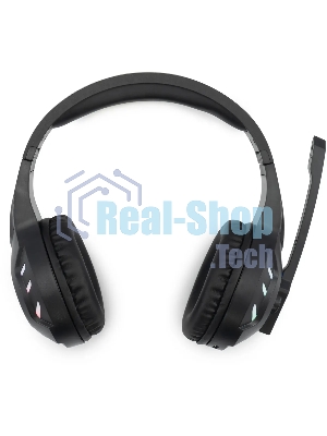 Гарнитура Oklick HS-L420G чёрный, беспроводная + проводная, Bluetooth, до 30 ч, подсветка