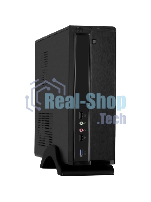 Компьютерный корпус Desktop ExeGate EX288781RUS MI-207U-350W-8 (miniITX/mATX, БП M350 с вент. 8см, 1*USB+1*USB 3.0, аудио, черный)