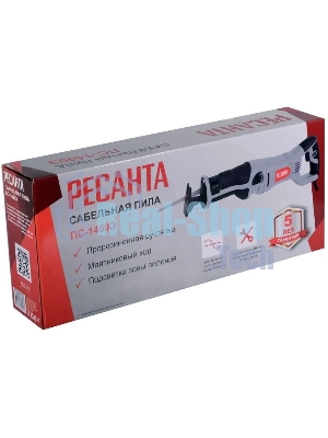 Сабельная пила Ресанта ПС-1400Э 1400Вт 2800ход/мин (75/25/3)