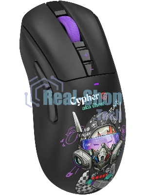 Мышь A4Tech Bloody R73 Pro черный/рисунок оптическая 26000dpi беспров. USB-C 7but (R73 PRO CYPHER GHOST)