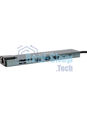 Док-станция Gembird UHB-D3, USB Type-C, USB 2.0, USB 3.1, USB Type-C PD87W, USB Type-C, HDMI, SD/TF, RJ45, USB Type-C