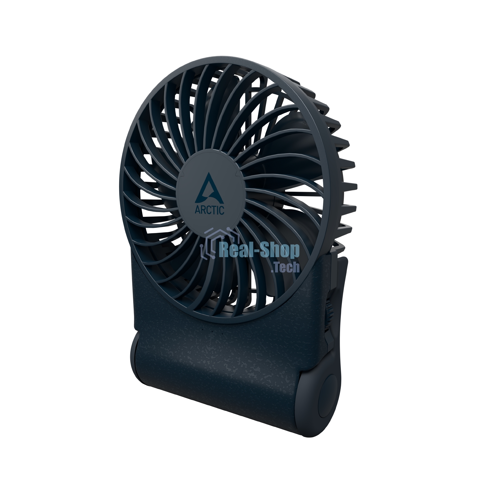 Вентилятор Arctic Cooling Arctic Summair 2Go темно-синий, настольный, 5 Вт, бесступенчатая регулировка, 9.1 см