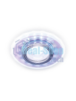 Встраиваемый точечный светильник S211 PR/WH хром/перламутровый MR16+3W(LED WHITE 4200K)