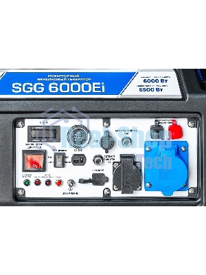 Электрогенератор бензиновый инверторный ТСС SGG 6000Ei, 6.5 кВт, 73 дБ, 50 кг