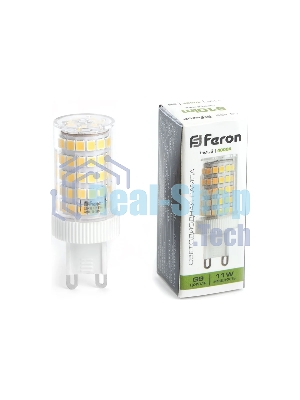 Лампа светодиодная Feron LB-435 11Вт 230В G9 белый капсульная