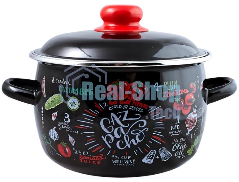 Кастрюля Appetite 1RC181M Gazpacho сферическая эмалированная 3 л