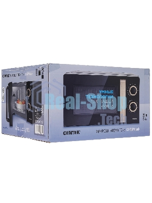 Микроволновая печь Centek CT-1559 черный, 20 л, 700 Вт, переключатели - поворотный механизм