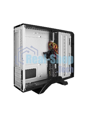 Компьютерный корпус Desktop ExeGate EX288781RUS MI-207U-350W-8 (miniITX/mATX, БП M350 с вент. 8см, 1*USB+1*USB 3.0, аудио, черный)