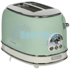 Тостер Ariete Vintage 155 зелёный, 810 Вт, 2 слота