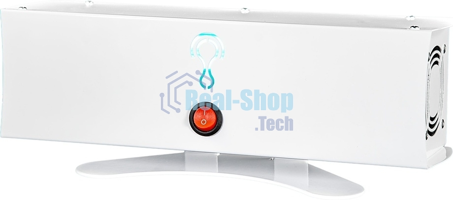 Бактерицидный рециркулятор Поток С100 Wi-Fi белый/черный, 15 м², 35 м³/ч, 1 безозоновая УФ-лампа, сменный фильтр M5, управление со смартфона, уровень шума до 35 дБ