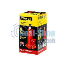 Домкрат STAYER 43160-2_z01  гидравлический бутылочный red force 2т 181-345мм