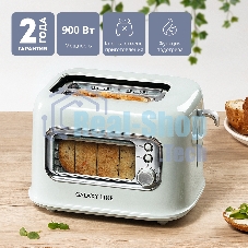 Тостер Galaxy Line GL 2914, мятный, пластик, 900 Вт