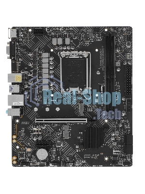 Материнская плата MSI PRO H610M-B, LGA1700, Intel H610, 2xDDR5, 4xSATA, 1xM.2, 1xPCIe 4.0 x16, 1xPCIe x1, 1xHDMI, 1xDP, 1x1Gb LAN, 2xUSB 3.2 Gen 1, 4xUSB 2.0, 3x3.5 мм, 7.1, micro-ATX