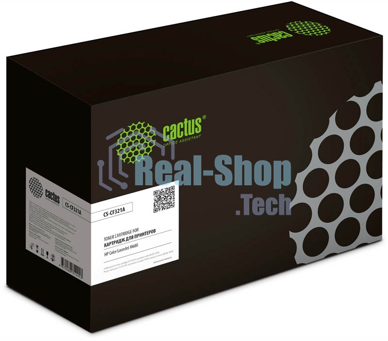 Картридж лазерный Cactus CS-CF321A голубой (16500 стр.) для HP LJ Color M680
