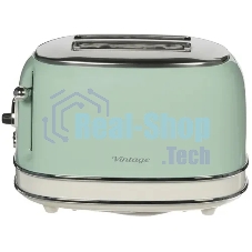 Тостер Ariete Vintage 155 зелёный, 810 Вт, 2 слота