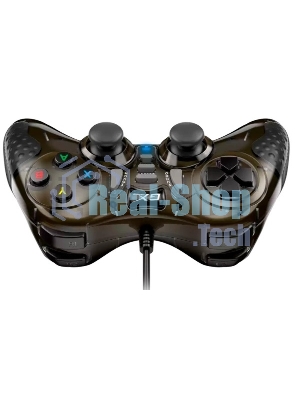 Геймпад проводной Genius GX-19UV/для ПК и PlayStation3, PlayStation4/19 кнопок/2 вибромотора/2 мини-джойстика/кабель1.8м/темно-медный (31610003400)