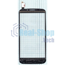 Сенсорное стекло (тачскрин) для Alcatel Pop S7 7045Y, черное