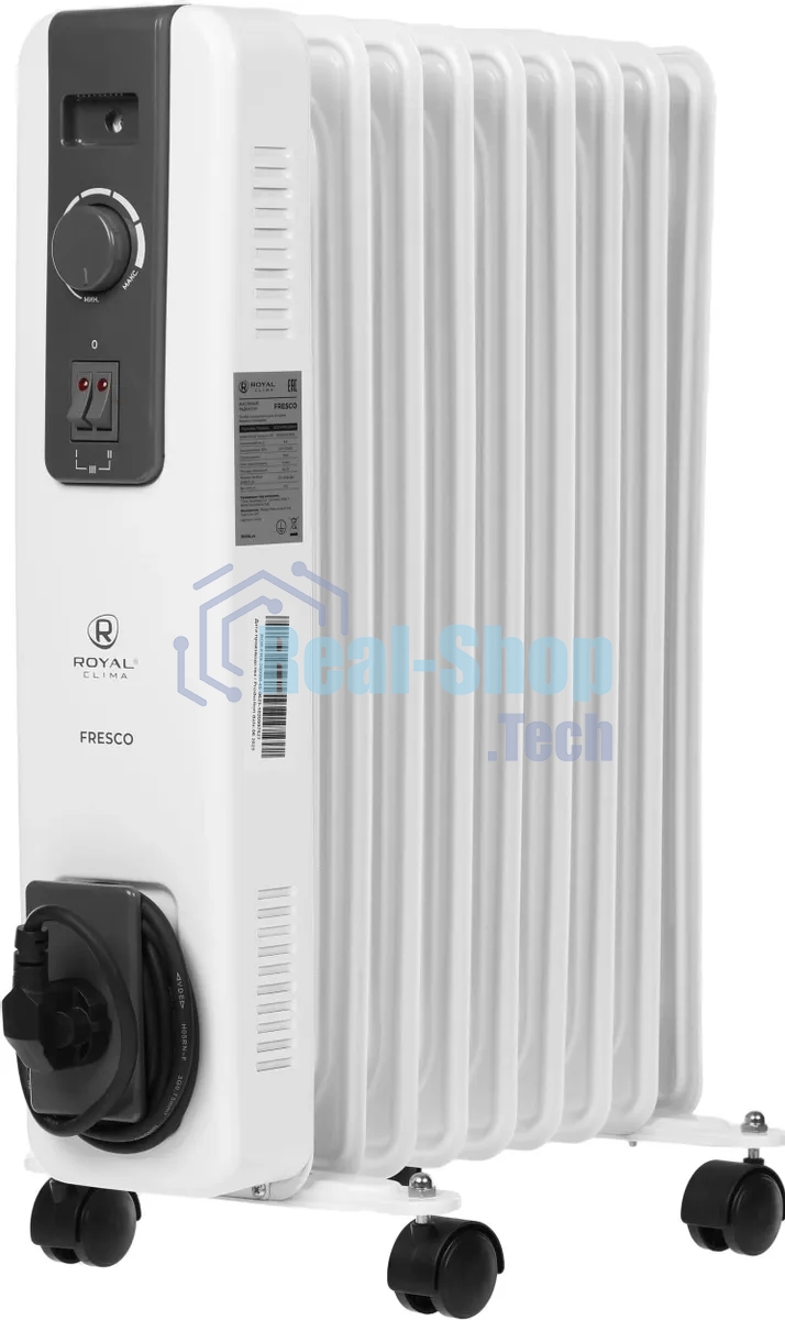 Радиатор масляный Royal Clima ROR-FR9-2000M 2000Вт белый/черный
