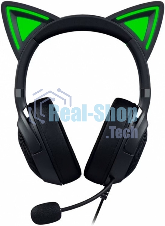 Гарнитура Razer Kraken Kitty V2 чёрный, проводная, USB, подсветка