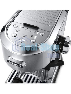 Кофеварка рожковая DeLonghi EC950.M (0132106249) серебристый, исп. кофе - молотый/чалды, 1.6 л, 1450 Вт, 15 бар