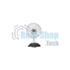 Вентилятор Centek CT-5003 серый/белый, настольный, 20 Вт, 2 скорости, 15 см