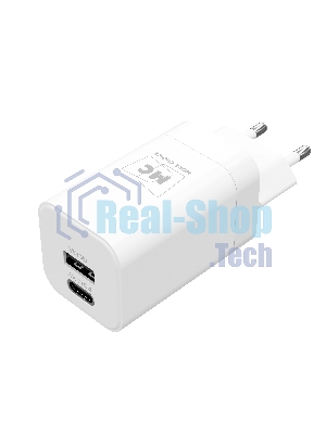 Сетевое зарядное устройство MORE CHOICE NC85a 1USB+1Type-C 3.0A PD 20W+QC3.0 Type-C Type-C, белый