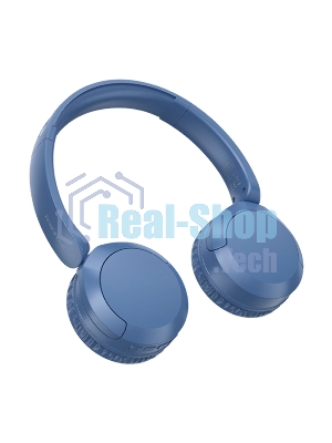 Беспроводные/проводные наушники Borofone BO37 синий, накладные, Bluetooth + проводной, складная конструкция, микрофон, до 25 ч