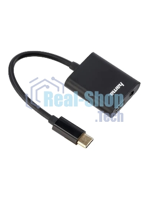 USB-концентратор Hama 00135748, USB Type C, 3.5мм/Type C, USB Type-C
