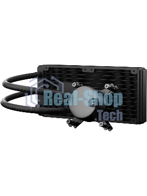 Система жидкостного охлаждения для ПК/Water Cooling System Fractal Design Lumen S24 V2 RGB (180W, 240mm, Black, ARGB/Fans: 2x120mm, 56CFM, 33.2dBA, 2000RPM/Pump height 67mm, 22dBA, 4000RPM, Rad thickness 27mm/S: 1851, 1700, 1200, 115X, 2011, 2066, AM5, AM4)