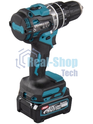 Дрель-шуруповерт Makita HP002GD201, 40 В, 2,5 Ач, 64 Нм, бесщеточный, ударный