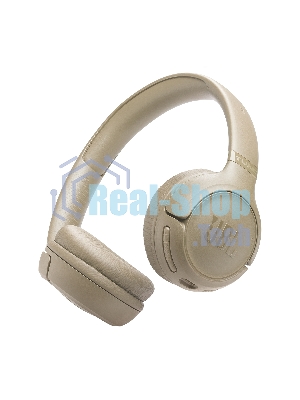 Беспроводные наушники JBL Tune 530BT бежевый, накладные, Bluetooth, складная конструкция
