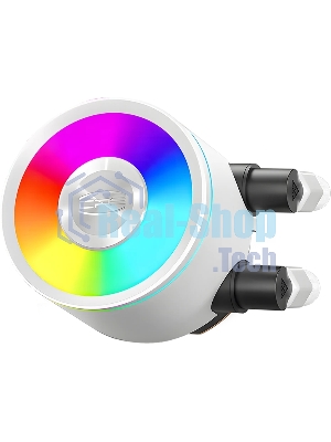 Система охлаждения Water Cooling System PCCooler DA360 Pro ARGb WH (300W, 360мм, белый, ARGb/Fans: 3x120мм, 75.8CFM, 33.7dBA, 2200RPM/Pump height 57мм, 28dBA, 3000RPM, Rad thickness 27мм/S: 1851, 1700, 1200, 20XX, 115X, AM5, AM4)
