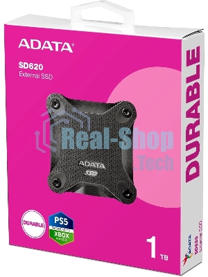 Внешний SSD ADATA SD620, 1TB, USB 3.2 Gen 2 Type-A, R/W 550/480, черный