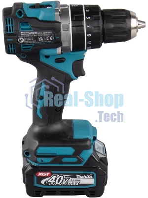 Дрель-шуруповерт Makita HP002GD201, 40 В, 2,5 Ач, 64 Нм, бесщеточный, ударный
