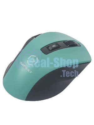 Мышь беспроводная Raskat M020W зеленый/черный, 2400 dpi, радиоканал, Bluetooth, USB, кнопки - 7
