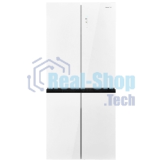 Холодильник Maunfeld MFF192NFPW01 Inverter белый трехкамерный 334/184л морозилка снизу, No Frost, Side by Side