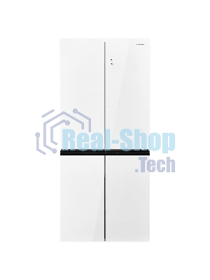 Холодильник Maunfeld MFF192NFPW01 Inverter белый трехкамерный 334/184л морозилка снизу, No Frost, Side by Side