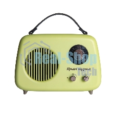 Радиоприемник СИГНАЛ БЗРП Fresh РП-343 зеленый, УКВ 87,5-108МГц, DC5В,акб,BT/USB/AUX 10125