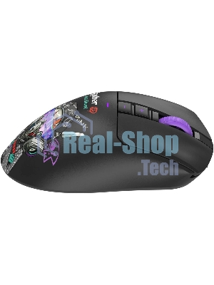 Мышь A4Tech Bloody R73 Pro черный/рисунок оптическая 26000dpi беспров. USB-C 7but (R73 PRO CYPHER GHOST)