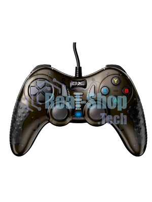 Геймпад проводной Genius GX-19UV/для ПК и PlayStation3, PlayStation4/19 кнопок/2 вибромотора/2 мини-джойстика/кабель1.8м/темно-медный (31610003400)
