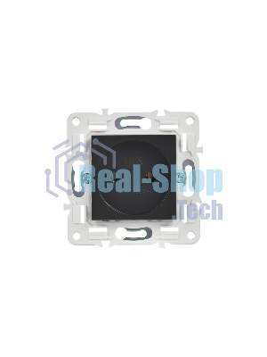 Розетка SKANDY 10А без заземл. без защ. шторок SK-R02Bl черный IEK SK-R10-10-K02