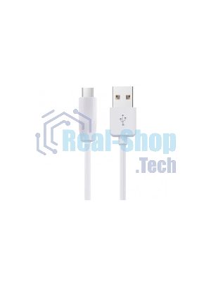 Кабель для зарядки USB - Micro USB, 1m. белый