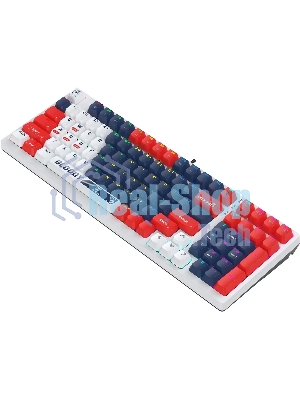 Клавиатура проводная A4Tech Bloody S98 Sports Navy BLMS Plus USB синий/белый