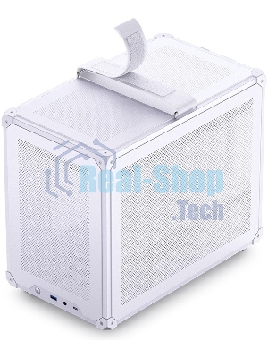 Компьютерный корпус без блока питания JONSBO C6 MAX Handle, Mini-Tower, TG, no fan, 1xUSB-A 3.0 + 1xUSB-C 3.1, mATX, mITX белый