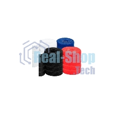 Рулон липучки Filum FL-CTR-15-1-RGB-20 ширина 15 мм, длина 1 м (комплект: 20 рул., по 5 рул. каждого цвета: синий, белый, красный, черный)