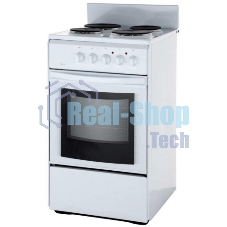 Плита электрическая Flama AE 1402 W белый, конфорок 4 шт, духовка 50 л, 50 см x 85 см x 60 см