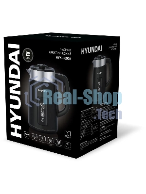 Чайник электрический Hyundai HYK-S3505 1.5 л, 2200 Вт, черный