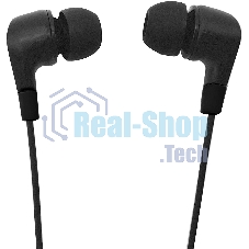 Проводные наушники Oklick HS-S-250 черный, внутриканальные, Jack 3.5 мм